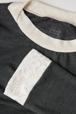Maglia Manica Lunga con Scollo a Barchetta Baby It's Cold Outside