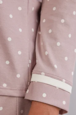 Maglia Manica Lunga in Cotone Soft Pois