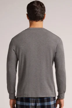 Maglia Manica Lunga in Felpa di Modal