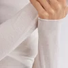 Maglia Manica Lunga in Modal con Cashmere e Scollo a Barchetta