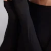 Maglia Manica Lunga in Modal con Cashmere e Scollo a Barchetta