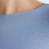Maglia Manica Lunga in Modal con Cashmere e Scollo a Barchetta