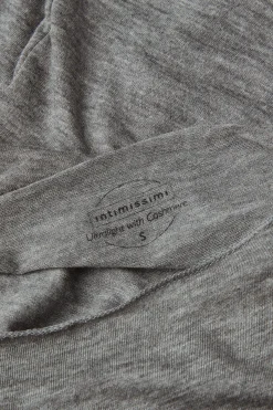 Maglia Manica Lunga in Modal con Cashmere e Scollo a Barchetta