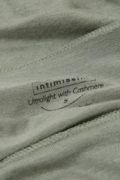 Maglia Manica Lunga in Modal con Cashmere e Scollo a Barchetta