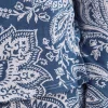 Maglia Manica Lunga in Viscosa di Bamboo Flower Paisley