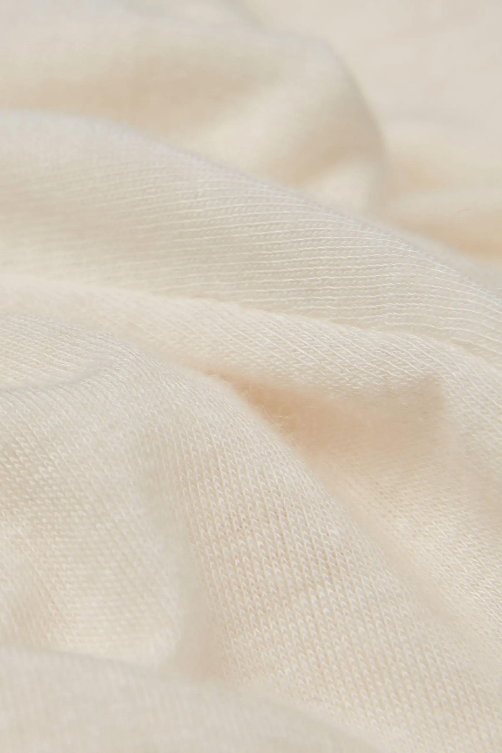 Maglia Manica Lunga Modal Ultralight con Cashmere Scollo Madonna