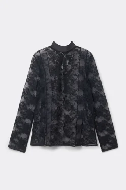 Maglia Manica Lunga Pizzo Couture de Nuit