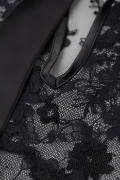 Maglia Manica Lunga Pizzo Couture de Nuit