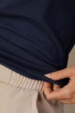 Maglia Manica Lunga Scollo a Girocollo in Micromodal