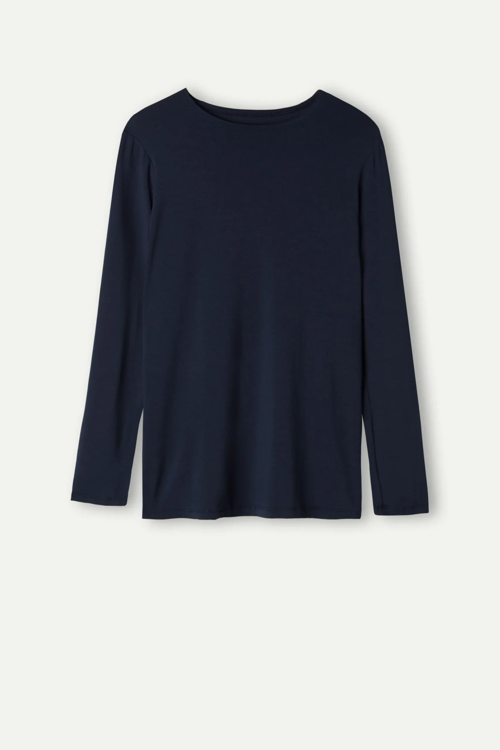 Maglia Manica Lunga Scollo a Girocollo in Micromodal