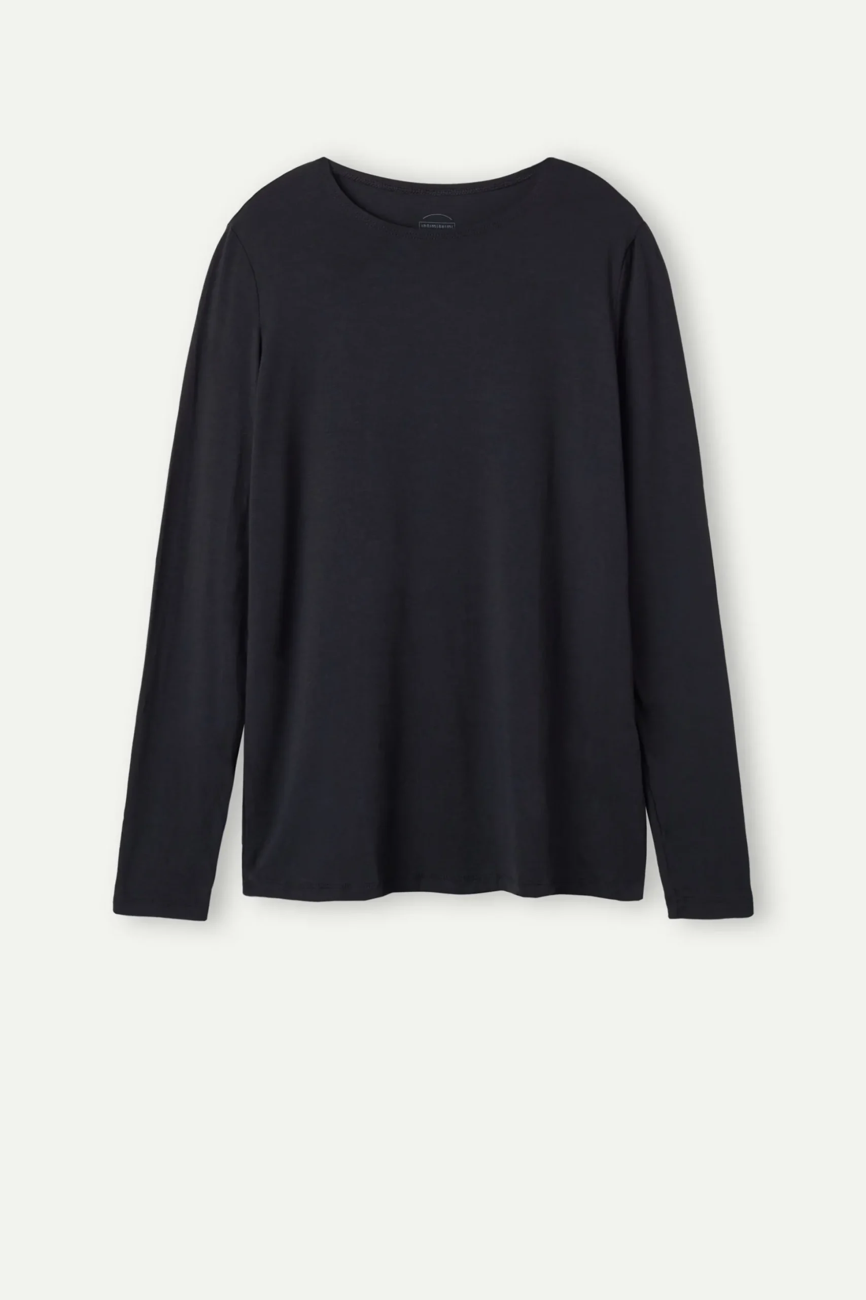 Maglia Manica Lunga Scollo a Girocollo in Micromodal