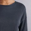 Maglia Scollo a Barchetta in Lino