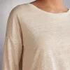 Maglia Scollo a Barchetta in Lino