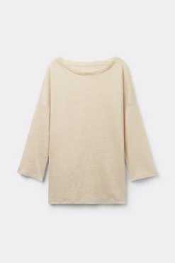 Maglia Scollo a Barchetta in Lino