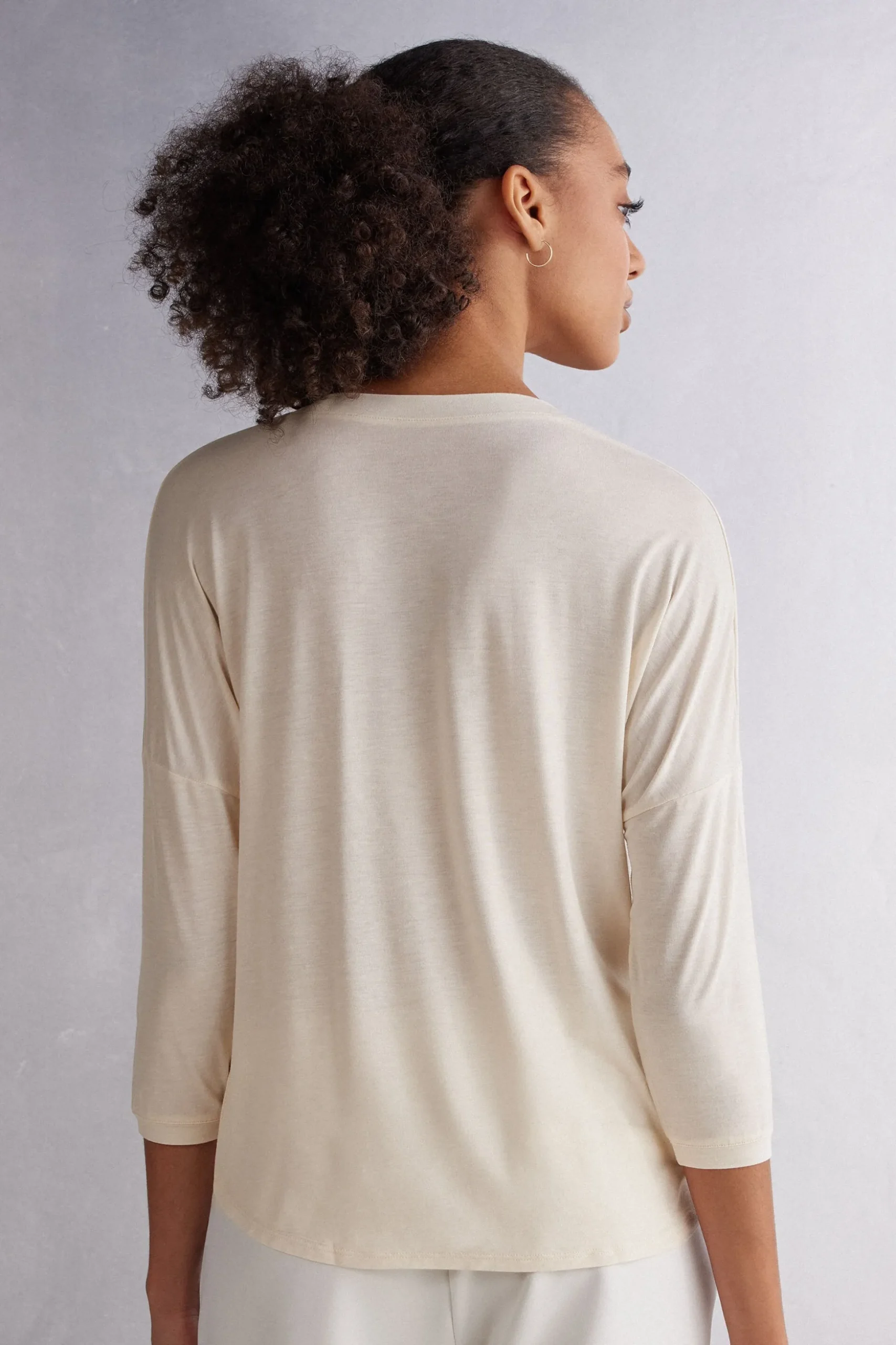 Maglia Scollo a V in Fresh Bamboo
