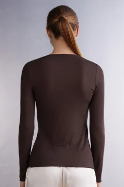 Maglia Scollo a V in Modal Ultralight con Cashmere