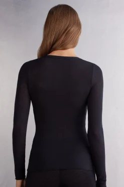 Maglia Scollo a V in Modal Ultralight con Cashmere