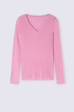 Maglia Scollo a V in Modal Ultralight con Cashmere
