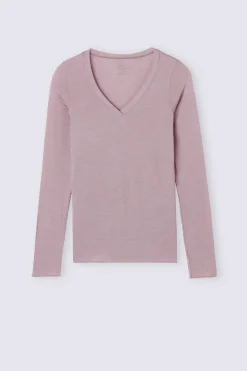 Maglia Scollo a V in Modal Ultralight con Cashmere