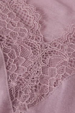 Maglia scollo a V in Modal Cashmere Ultralight e Pizzo