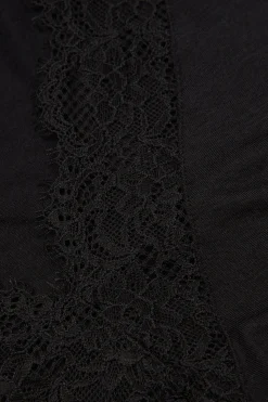 Maglia scollo a V in Modal Cashmere Ultralight e Pizzo