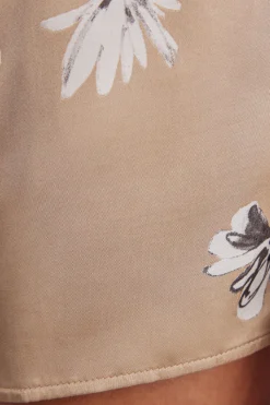Pantaloncini in Raso di Viscosa Autumn Blossom
