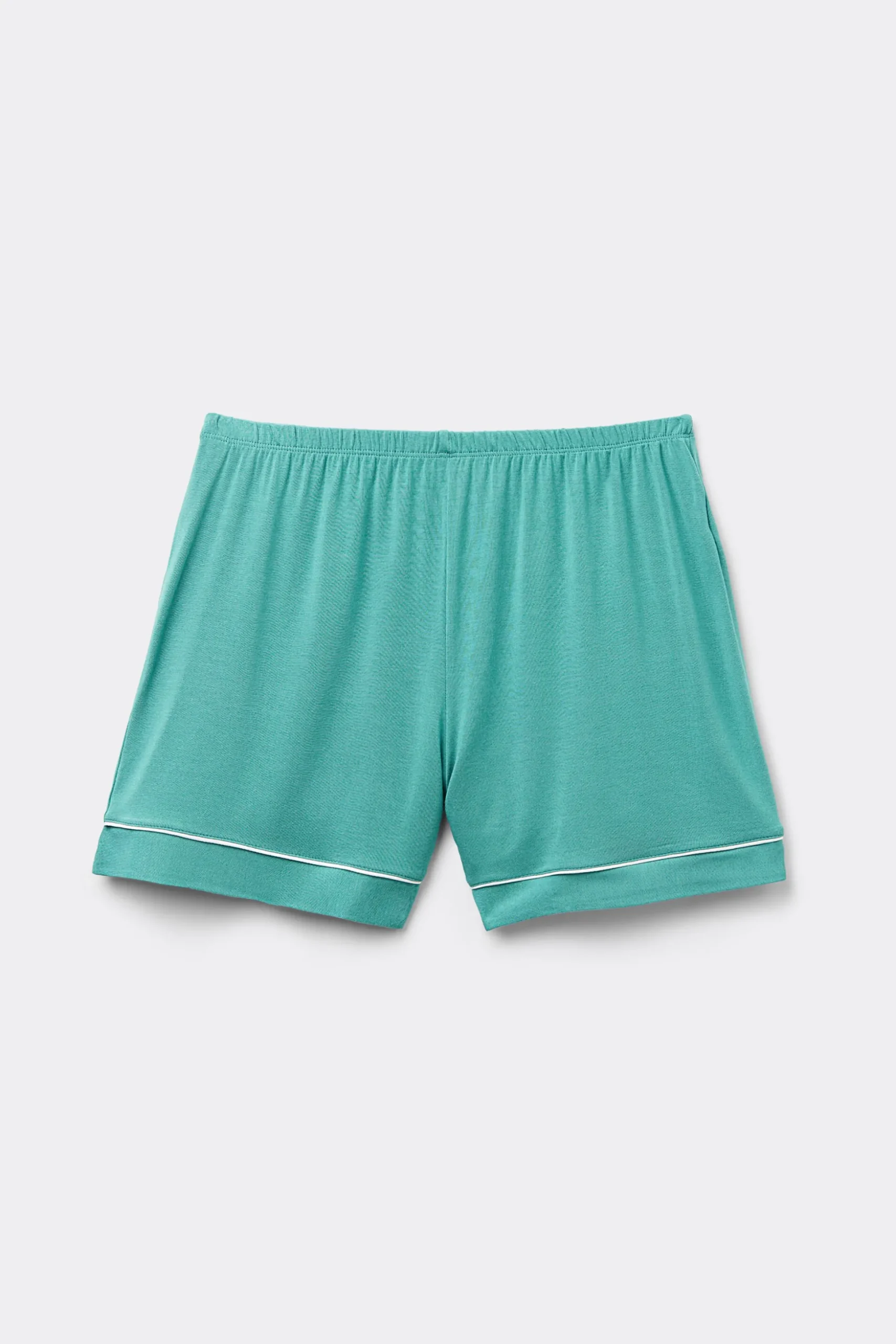 Pantaloncino in Modal con Profili a Contrasto