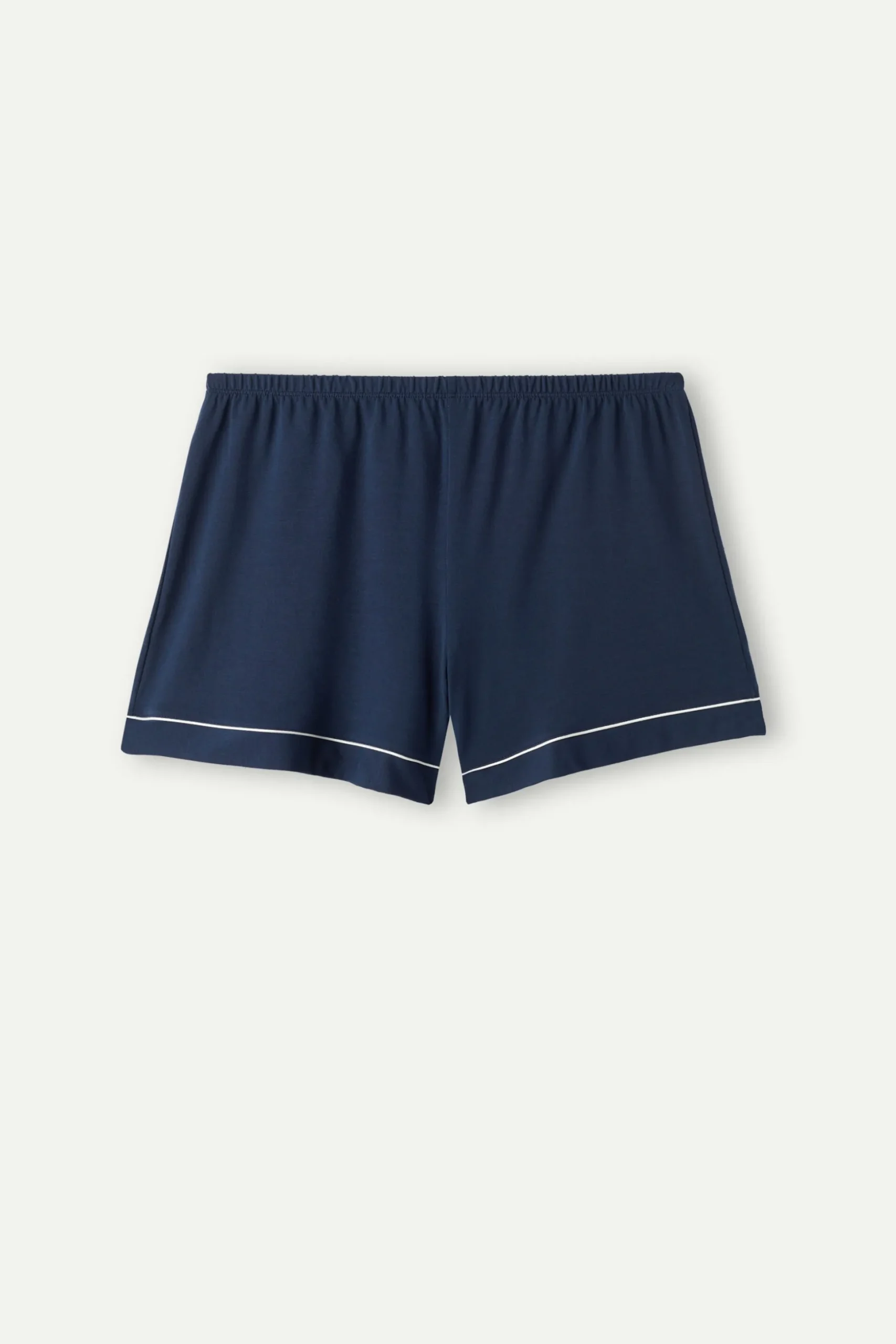 Pantaloncino in Modal con Profili a Contrasto