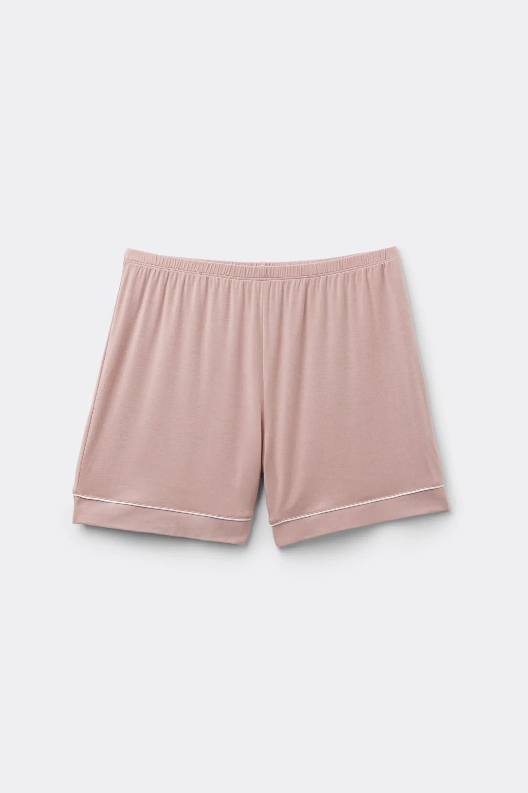 Pantaloncino in Modal con Profili a Contrasto
