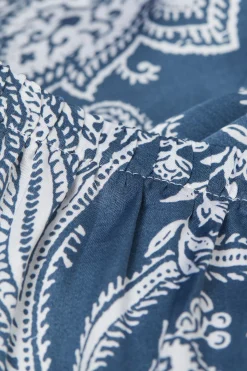 Pantaloncino in Raso di Viscosa Flower Paisley