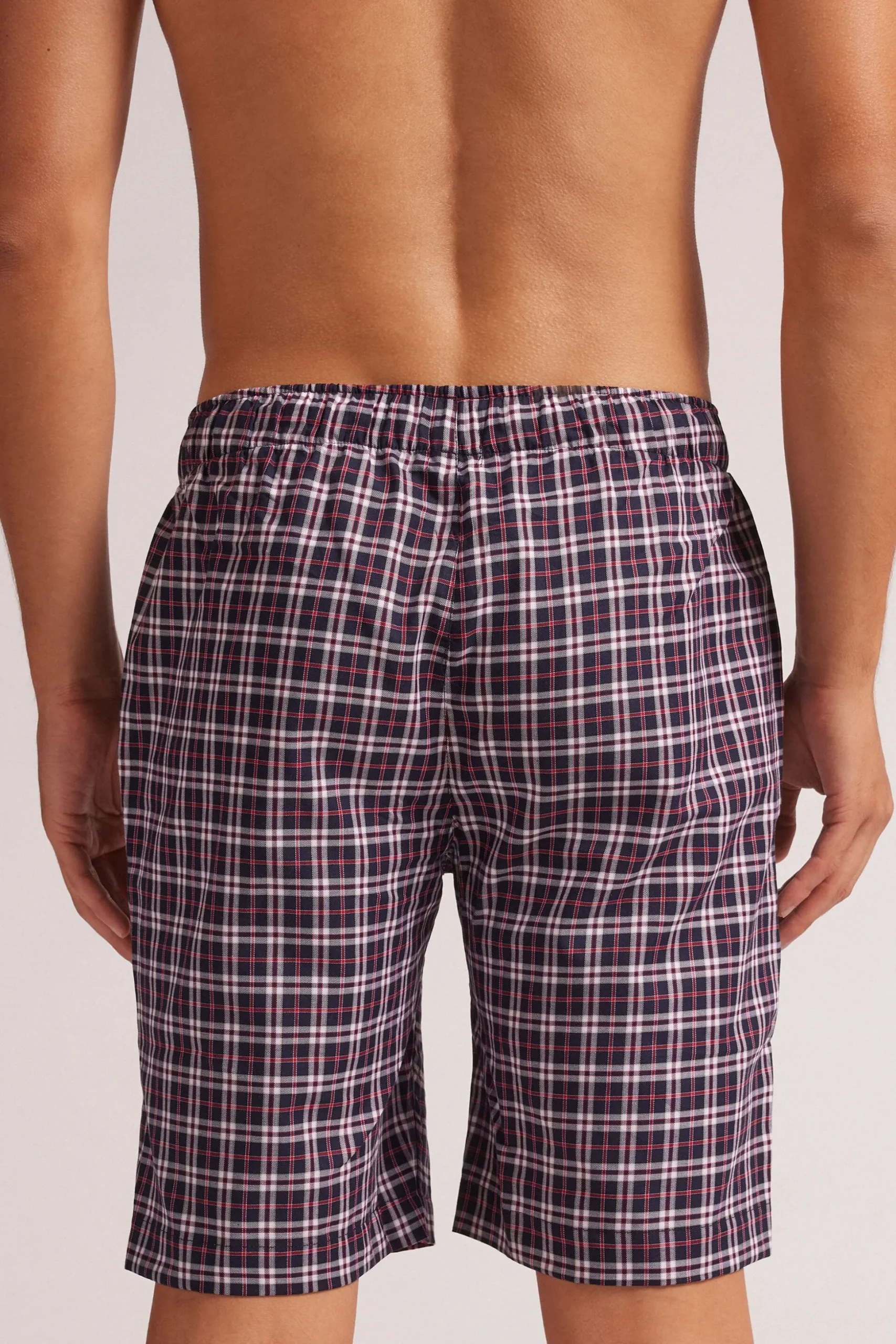 Pantalone Corto in Tela Check