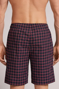 Pantalone Corto in Tela Check