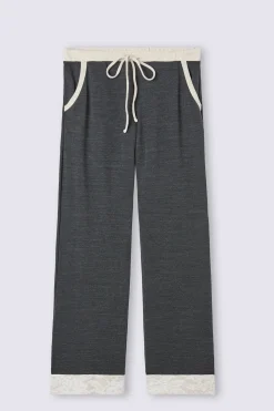 Pantalone Lungo a Palazzo in Modal con Lana Baby It's Cold Outside