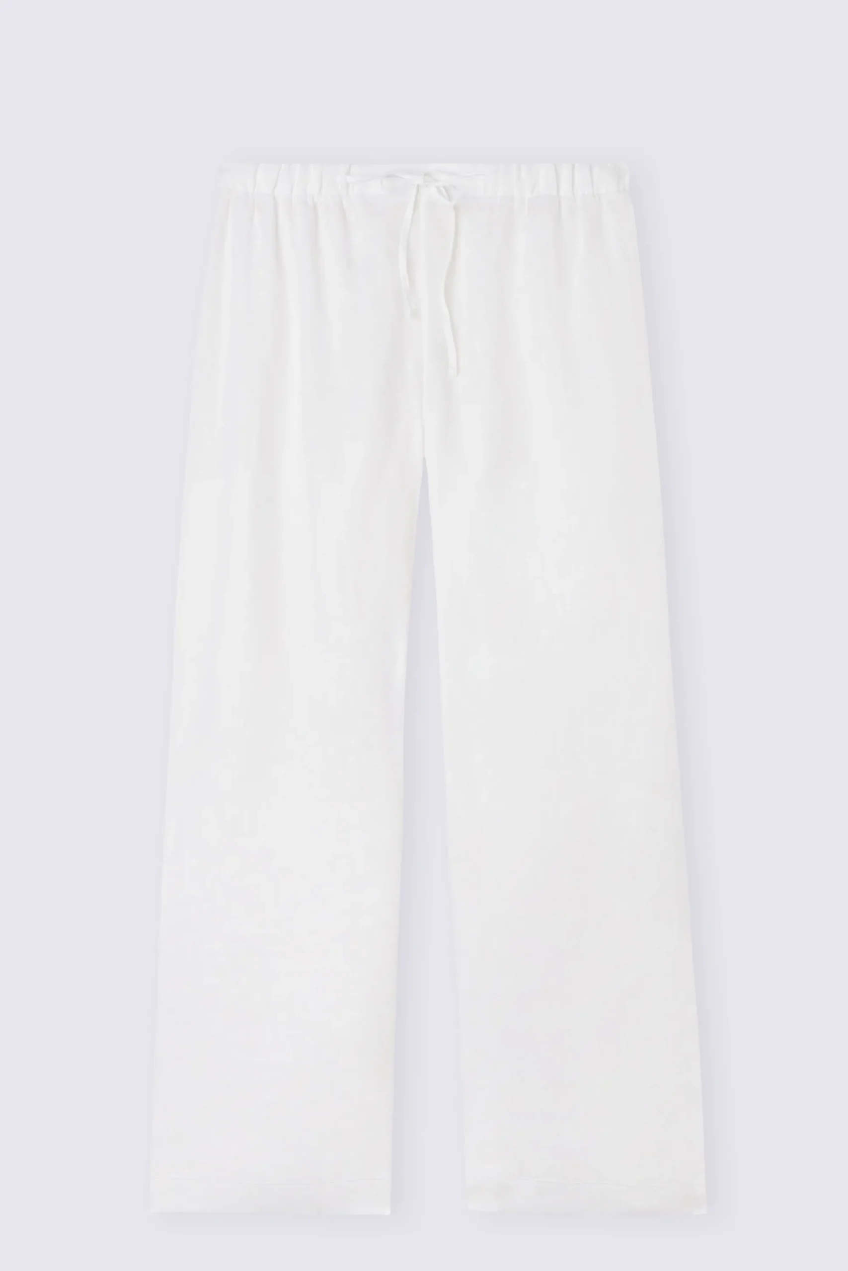 Pantalone Lungo con Coulisse in Tela di Lino