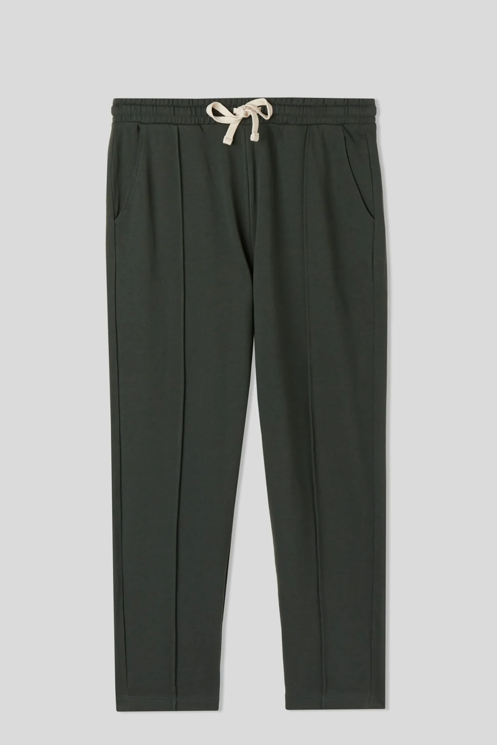 Pantalone Lungo in Felpa di Cotone con Nervatura