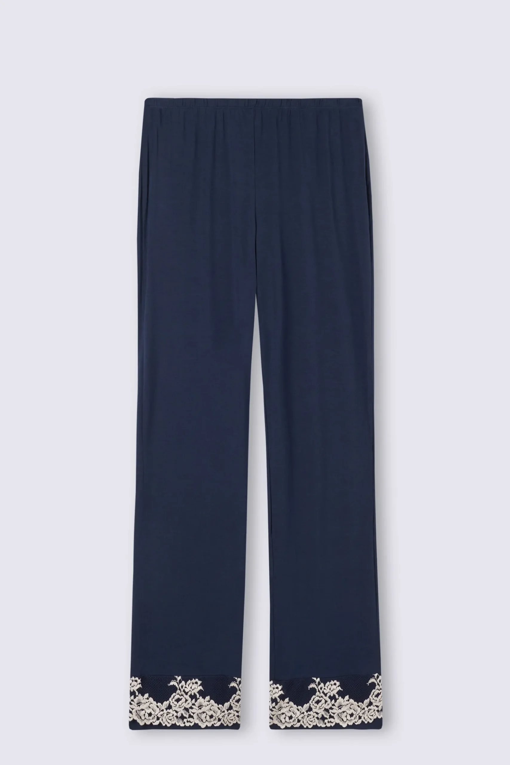 Pantalone Lungo in Modal con Balza Pretty Flowers