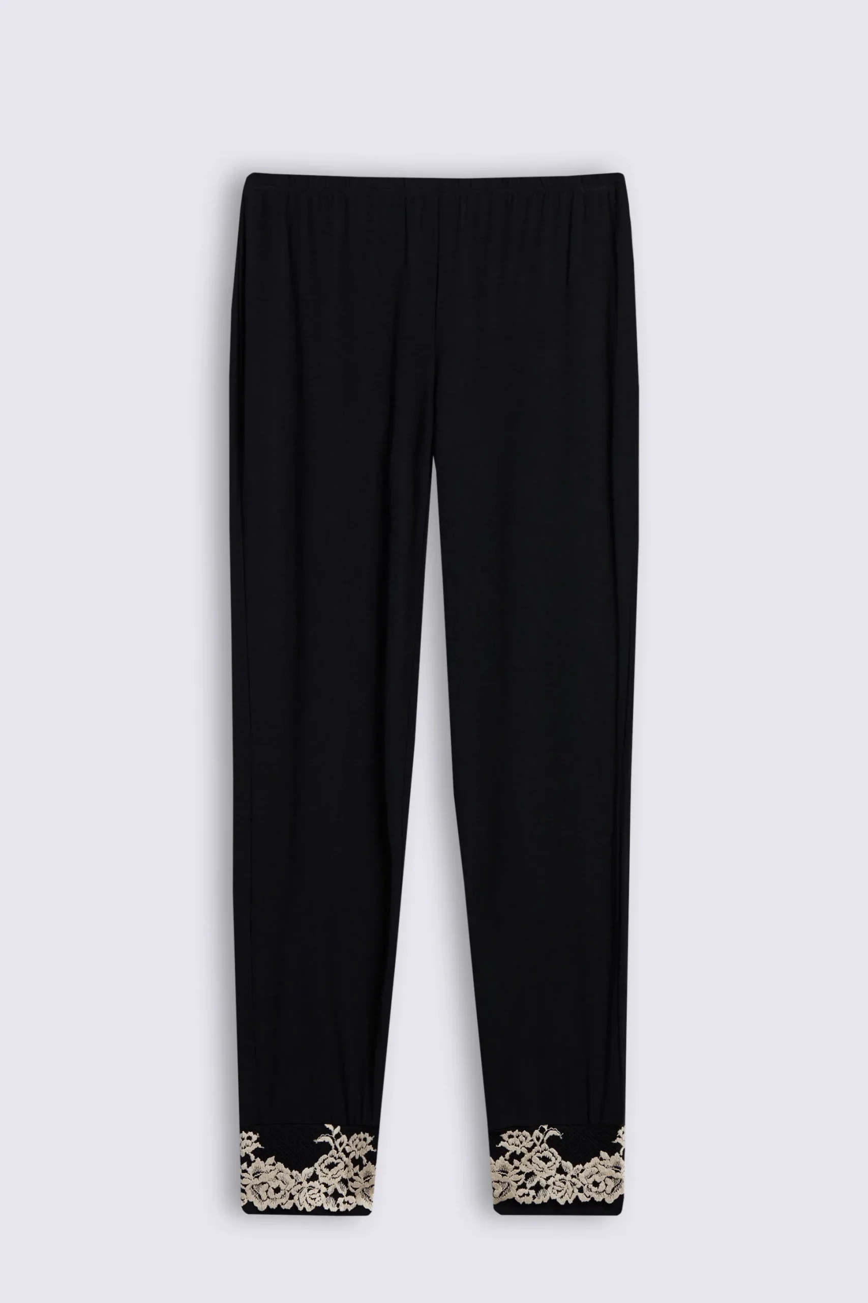 Pantalone Lungo in Modal con Polsino Pretty Flowers