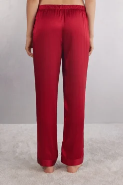 Pantalone Lungo in Raso di Seta