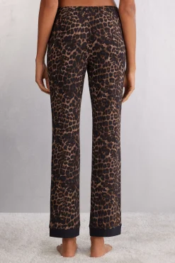 Pantaloni Modal Luxurious Leopard