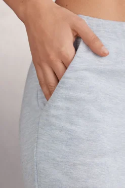 Pantaloni Polsino in Modal con Lana Cold Winter Night