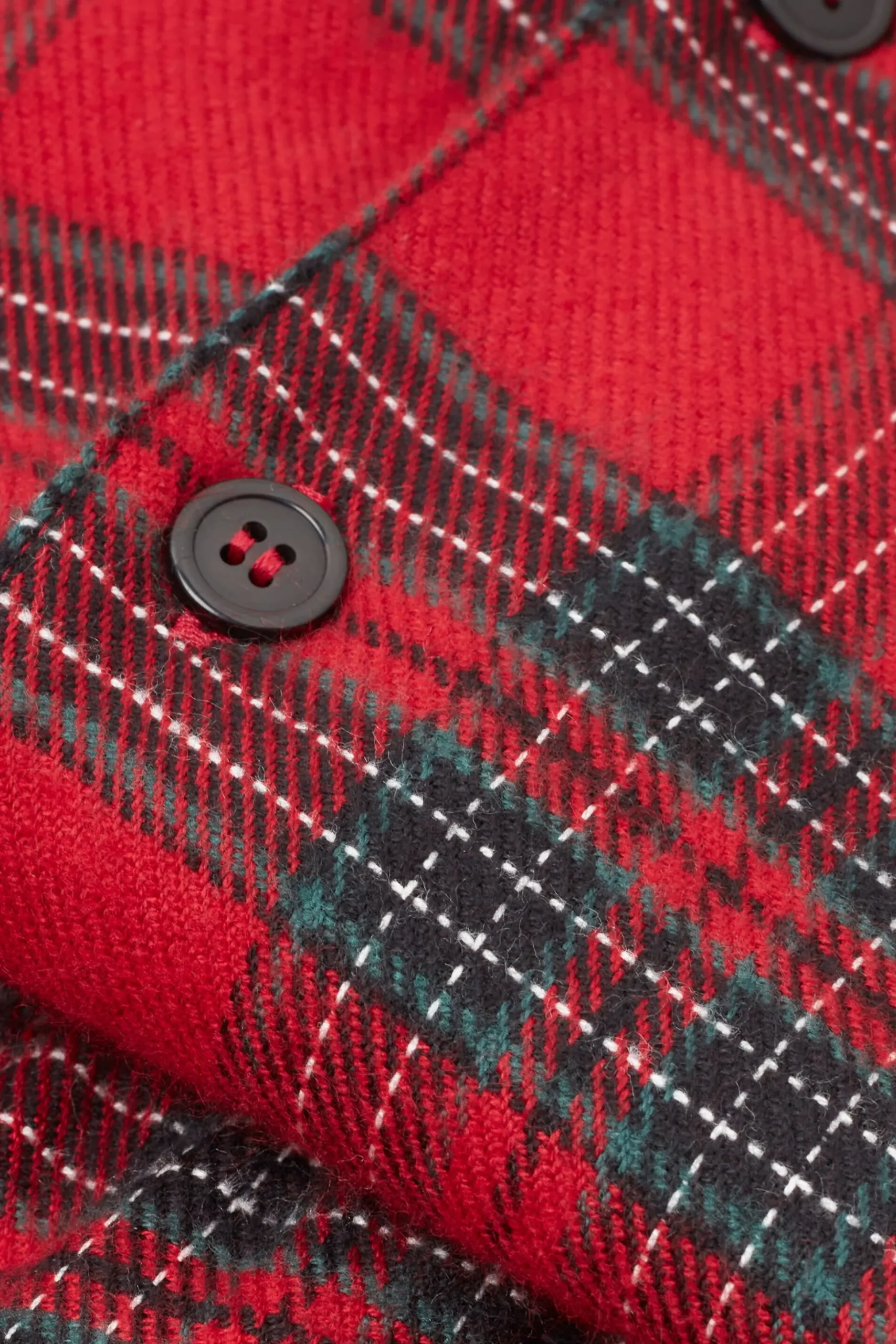 Pigiama Lungo Bambino in Tela Garzata Tartan