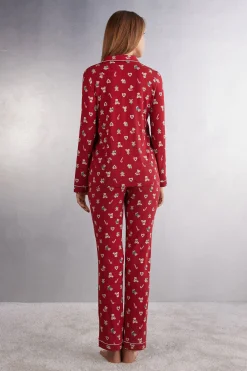 Pigiama Lungo in Modal Teddy Christmas
