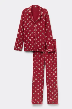 Pigiama Lungo in Modal Teddy Christmas