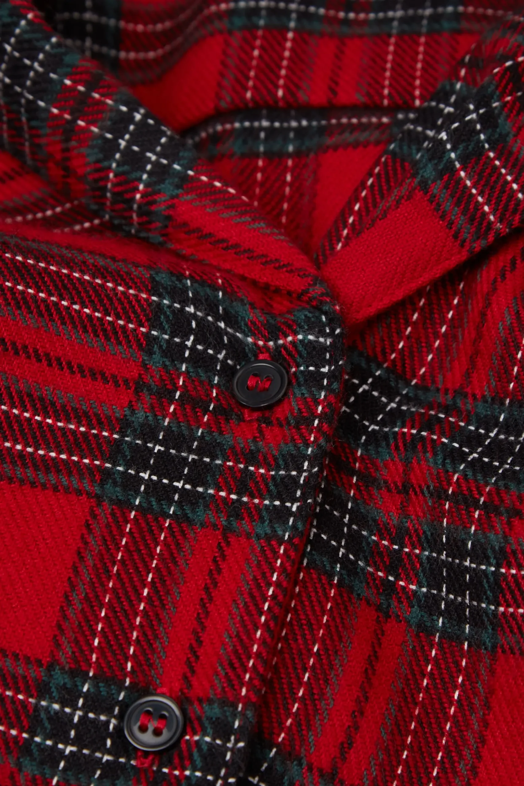Pigiama Lungo in Tela Garzata Couple Tartan