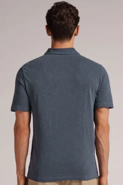 Polo Manica Corta Washed Collection in Cotone Fiammato