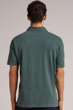 Polo Manica Corta Washed Collection in Cotone Fiammato