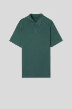 Polo Manica Corta Washed Collection in Cotone Fiammato