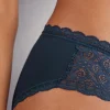 Slip Alto in Pizzo e Cotone