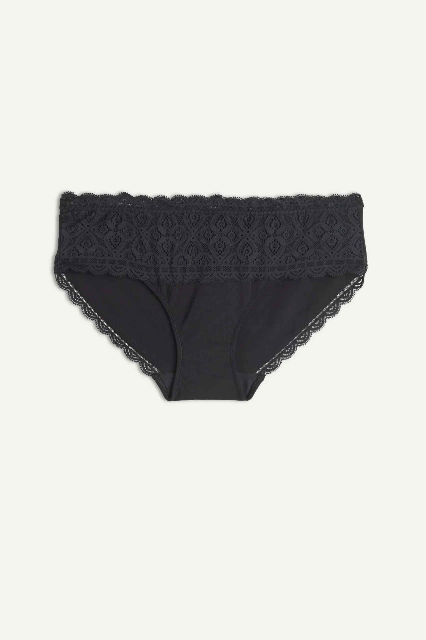 Slip Alto in Pizzo e Cotone