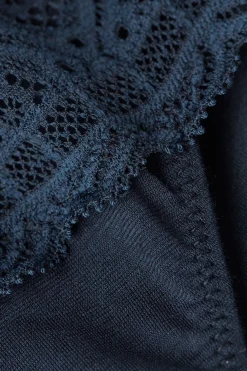 Slip Alto in Pizzo e Cotone